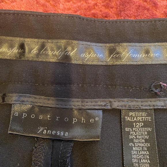 Apostrophe Vanessa black pants. Size 12P - Picture 3 of 5